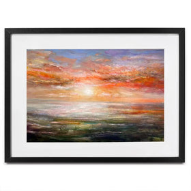 Sun Rising Over Plymouth Sound Framed Art Print Sun Rising Over Plymouth Sound Framed Art Print wall art product Craig Askew