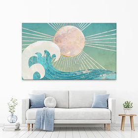 Sun Sea Turquoise Canvas Print Sun Sea Turquoise Canvas Print wall art product Sarah Manovski