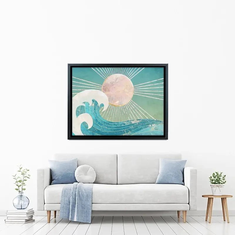 Sun Sea Turquoise Canvas Print Sun Sea Turquoise Canvas Print wall art product Sarah Manovski