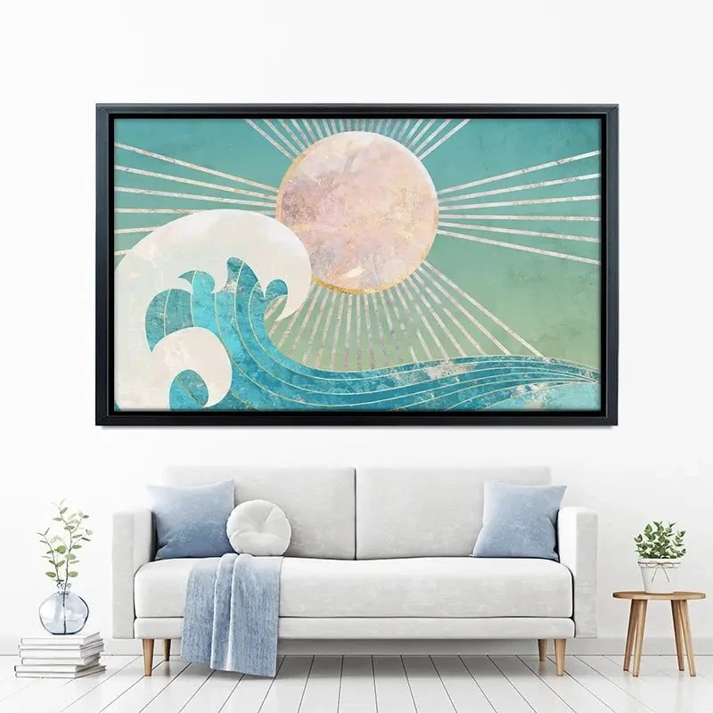 Sun Sea Turquoise Canvas Print Sun Sea Turquoise Canvas Print wall art product Sarah Manovski
