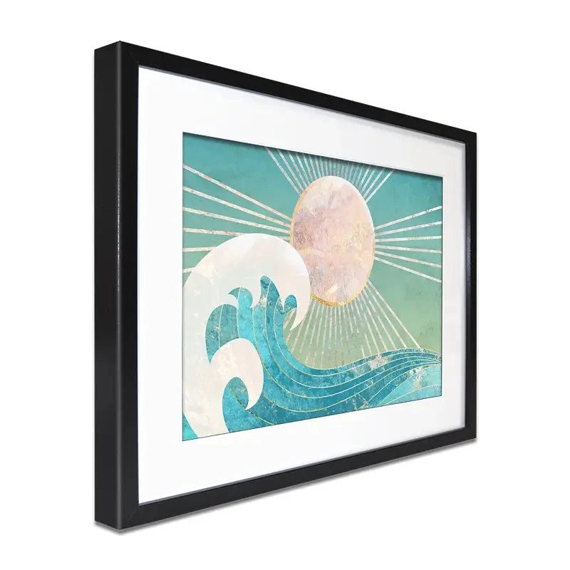 Sun Sea Turquoise Framed Art Print Sun Sea Turquoise Framed Art Print wall art product Sarah Manovski