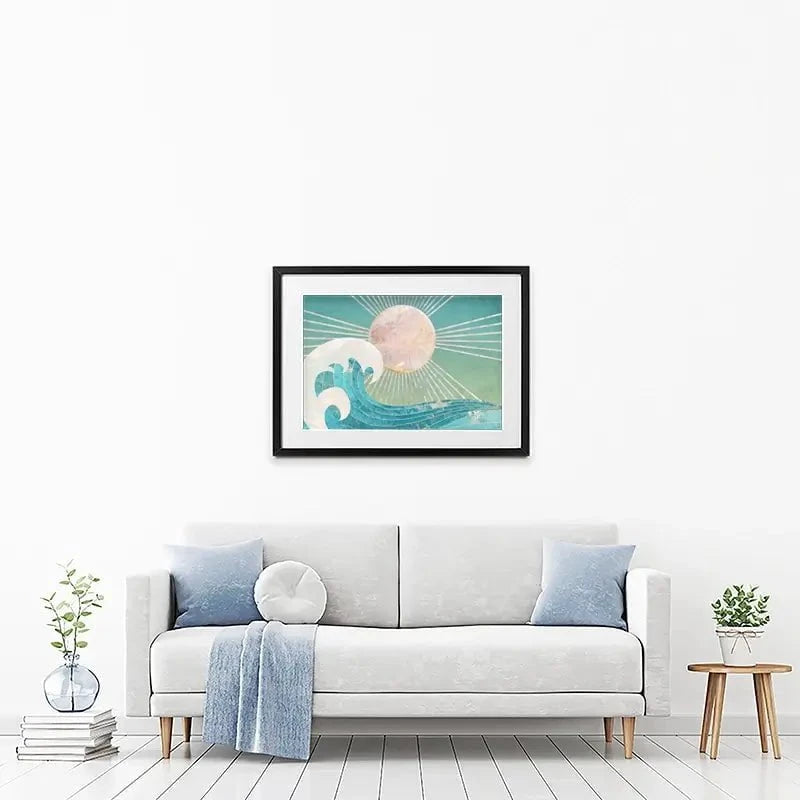 Sun Sea Turquoise Framed Art Print Sun Sea Turquoise Framed Art Print wall art product Sarah Manovski