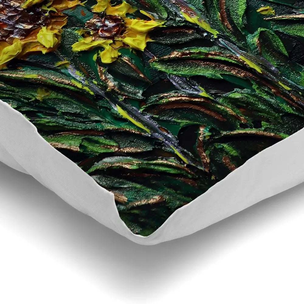 Sun Shining Sunflowers Cushion Sun Shining Sunflowers Cushion wall art product Nada Khatib