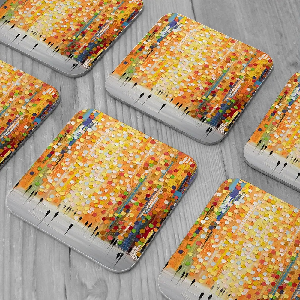 Sundown Splendor Coaster Set Sundown Splendor Coaster Set wall art product Art Print Shop