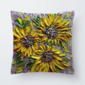 Sunflower Burst Cushion Sunflower Burst Cushion wall art product Nada Khatib