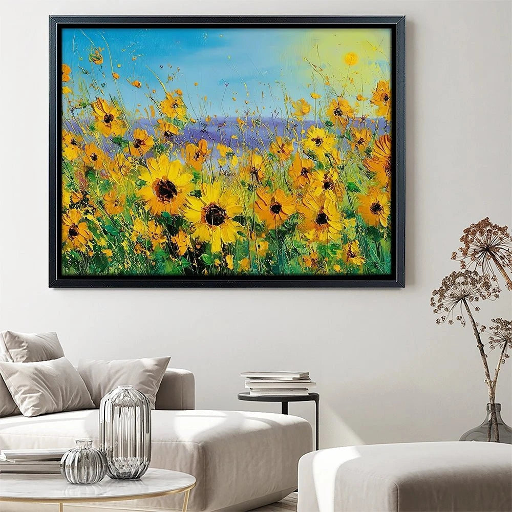 Sunflower Field Explosion Canvas Print Sunflower Field Explosion Canvas Print wall art product David Alexander Elder