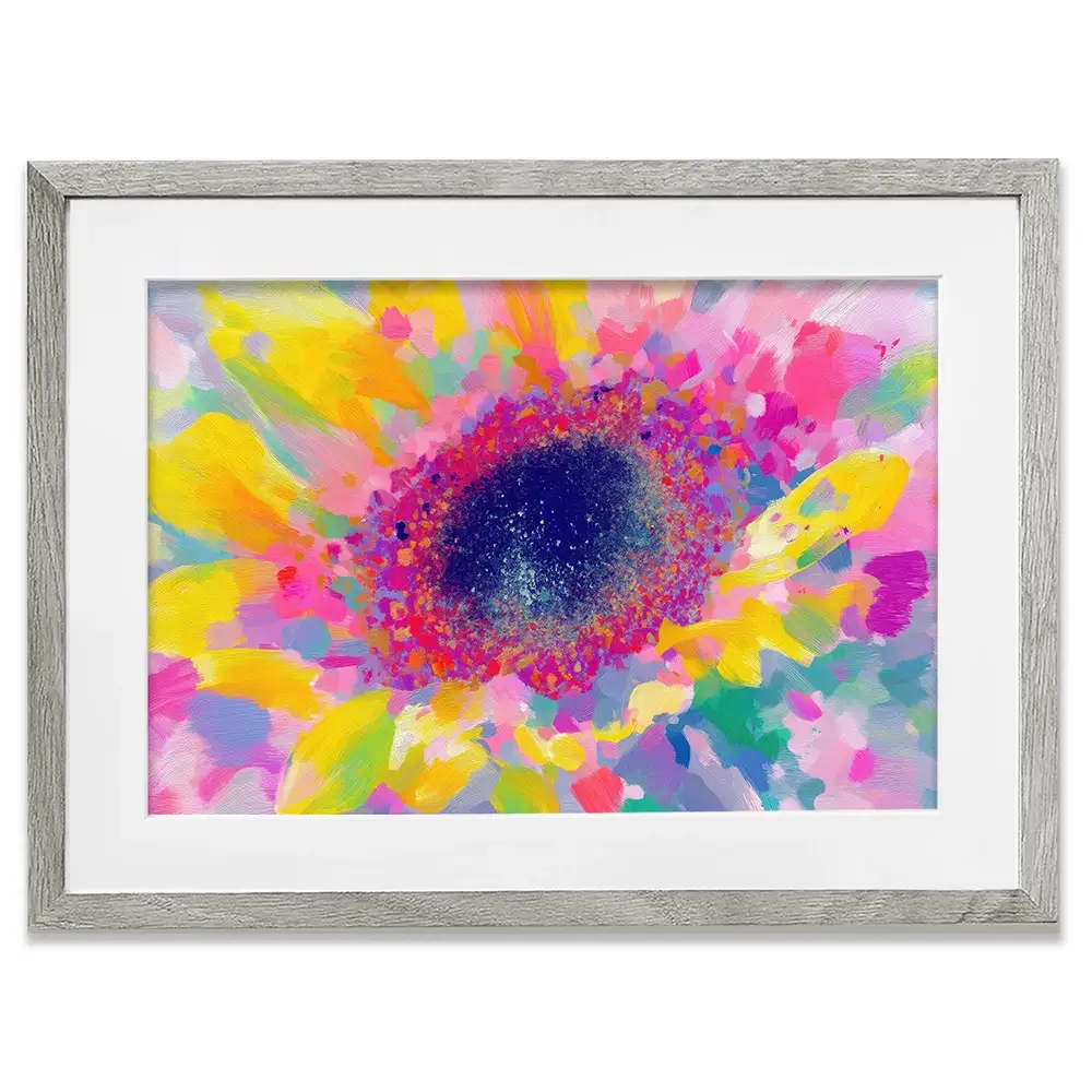 Sunflower Macro Framed Art Print Sunflower Macro Framed Art Print wall art product Chromatic Storm Studio