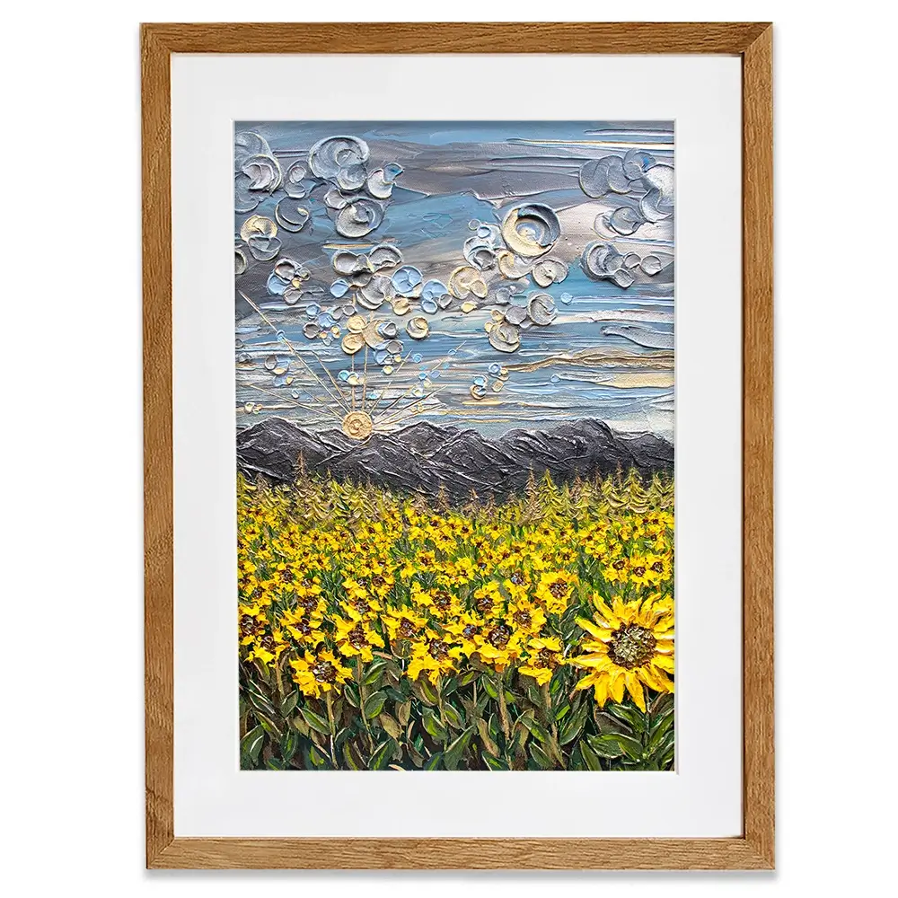Sunflower Spectacular Framed Art Print Sunflower Spectacular Framed Art Print wall art product Nada Khatib