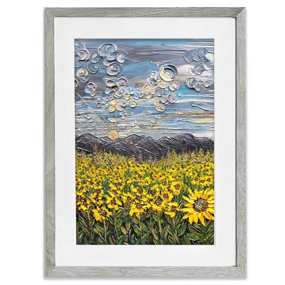 Sunflower Spectacular Framed Art Print Sunflower Spectacular Framed Art Print wall art product Nada Khatib