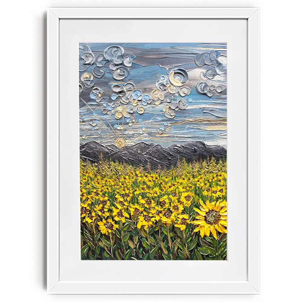 Sunflower Spectacular Framed Art Print Sunflower Spectacular Framed Art Print wall art product Nada Khatib