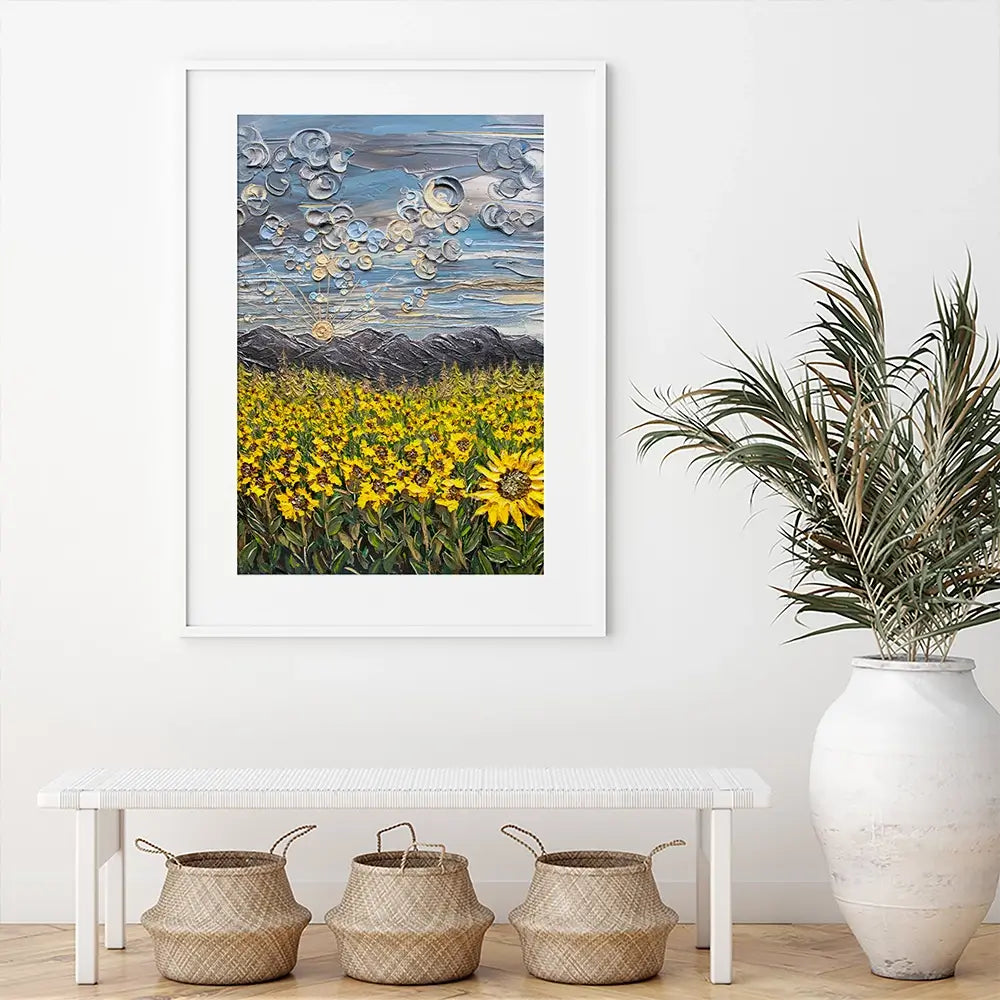 Sunflower Spectacular Framed Art Print Sunflower Spectacular Framed Art Print wall art product Nada Khatib