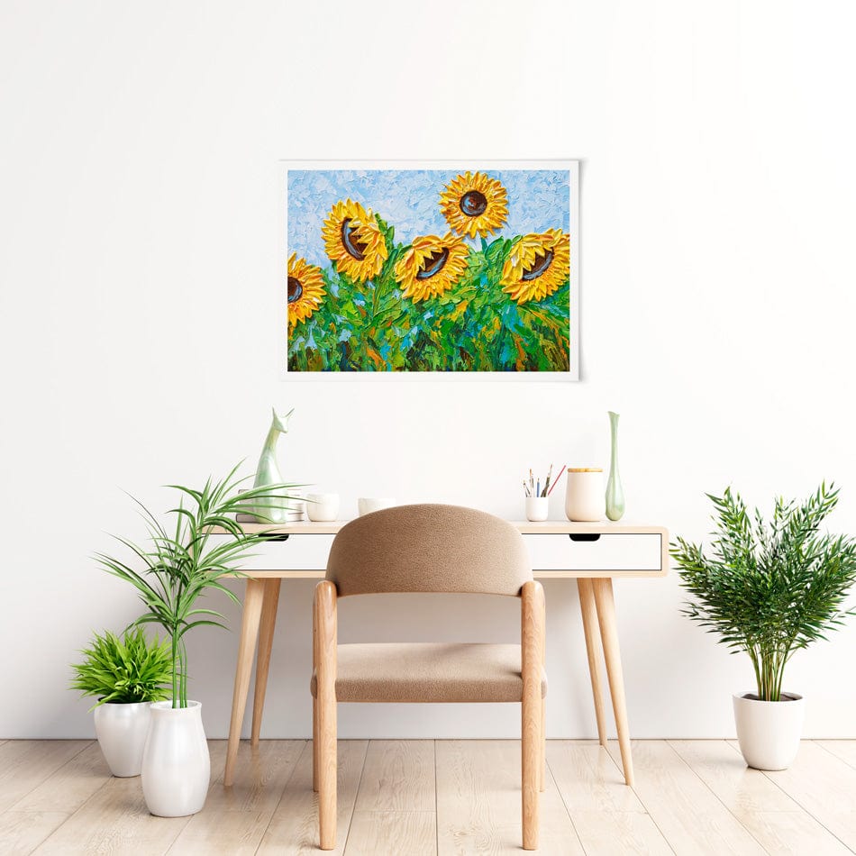 Sunflowers Art Print wall art product Olga Tkachyk