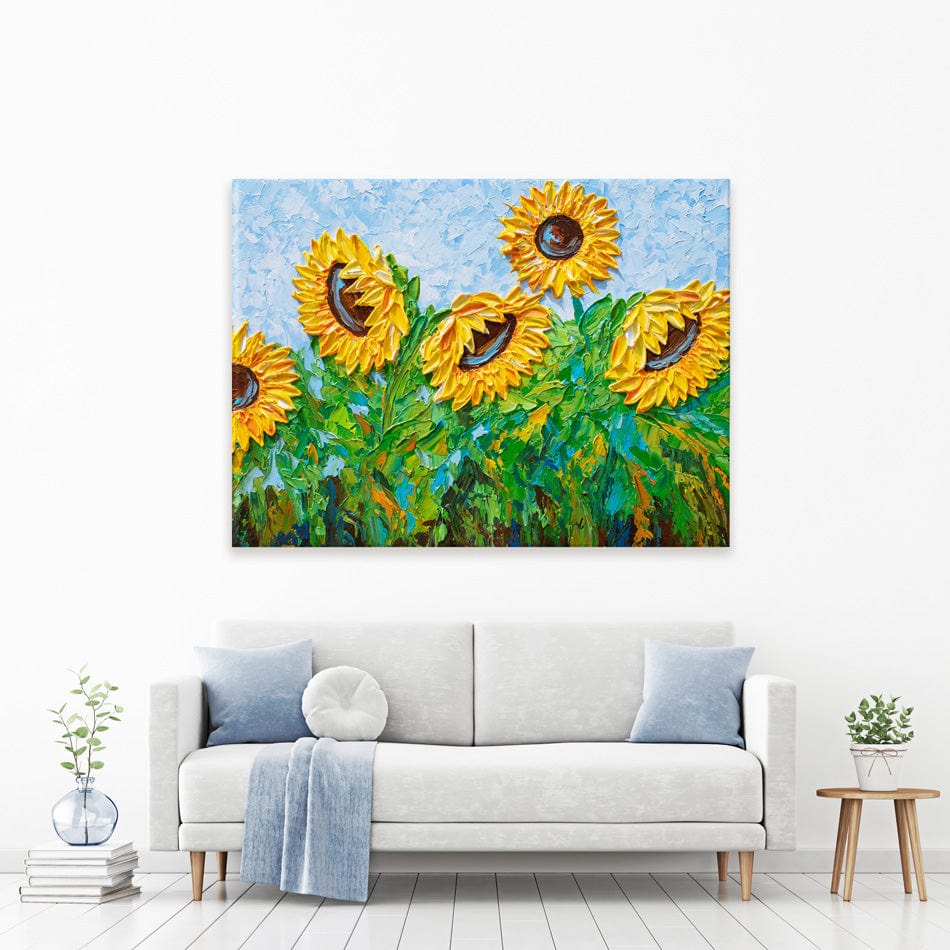 Sunflowers Canvas Print wall art product Olga Tkachyk