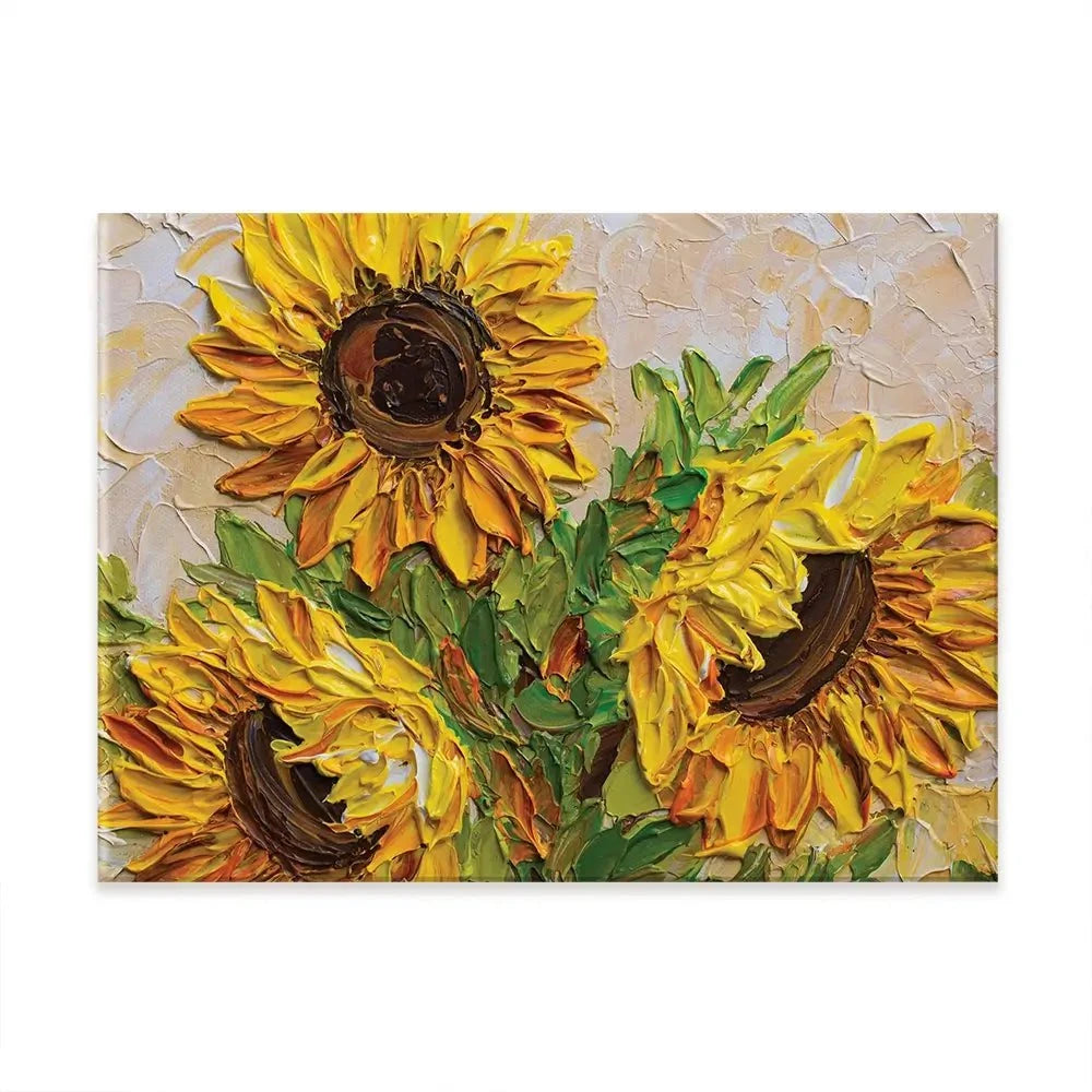 Sunflowers Warmth Canvas Print Sunflowers Warmth Canvas Print wall art product Olga Tkachyk