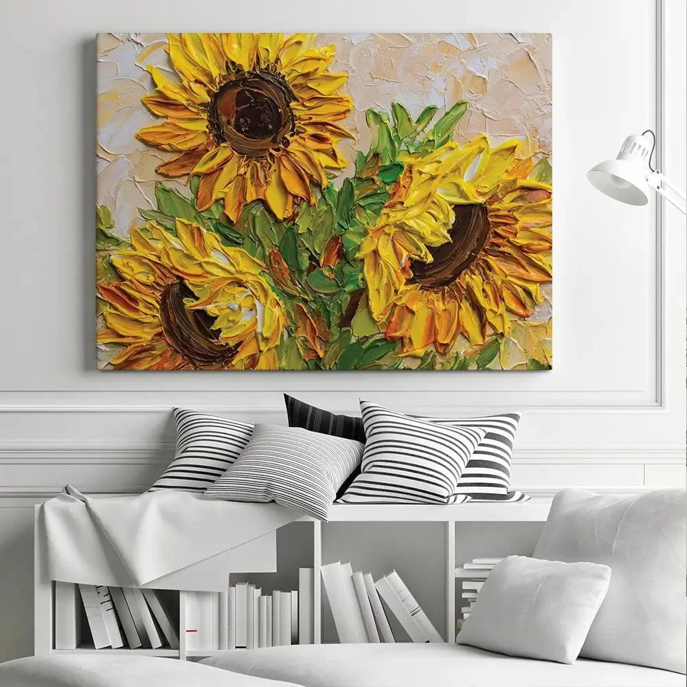Sunflowers Warmth Canvas Print Sunflowers Warmth Canvas Print wall art product Olga Tkachyk