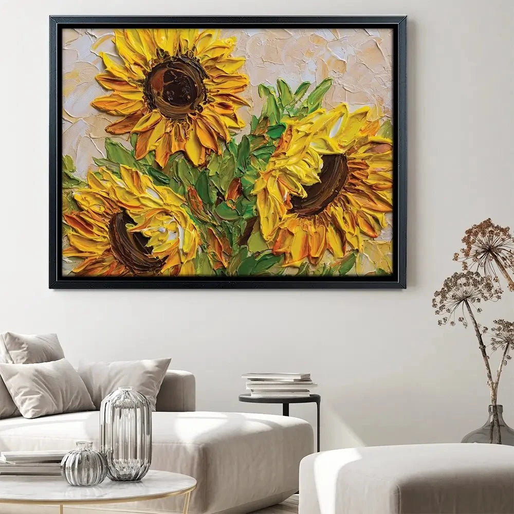 Sunflowers Warmth Canvas Print Sunflowers Warmth Canvas Print wall art product Olga Tkachyk