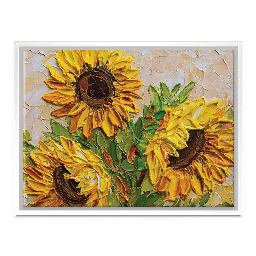 Sunflowers Warmth Canvas Print Sunflowers Warmth Canvas Print wall art product Olga Tkachyk