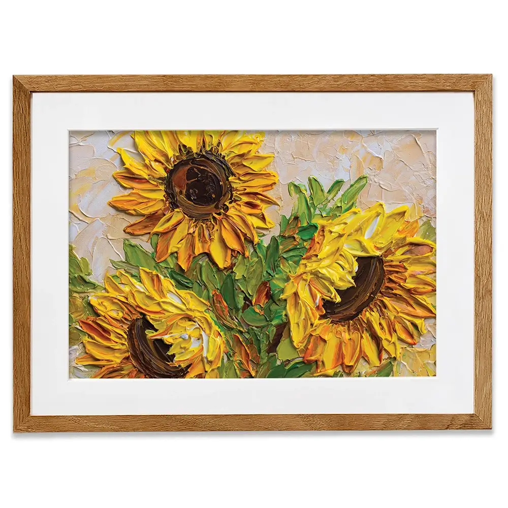 Sunflowers Warmth Framed Art Print Sunflowers Warmth Framed Art Print wall art product Olga Tkachyk