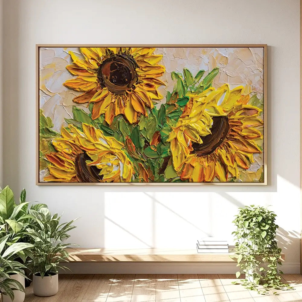 Sunflowers Warmth Oversized Canvas Print Sunflowers Warmth Oversized Canvas Print wall art product Art Print Shop