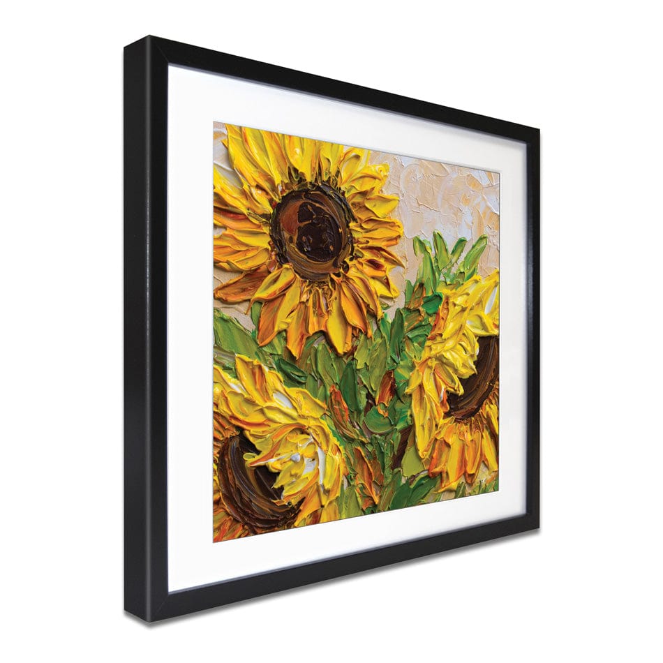 Sunflowers Warmth Square Framed Art Print wall art product Olga Tkachyk