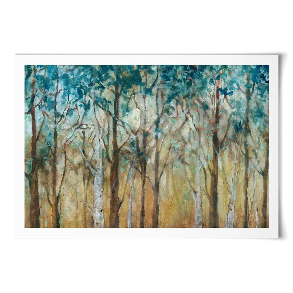 Sunlit Grove With Birch Art Print Sunlit Grove With Birch Art Print wall art product Carol Robinson