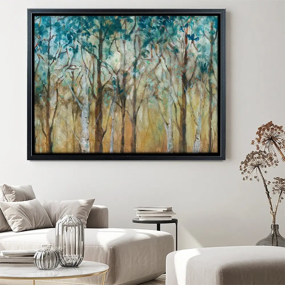 Sunlit Grove With Birch Canvas Print Sunlit Grove With Birch Canvas Print wall art product Carol Robinson