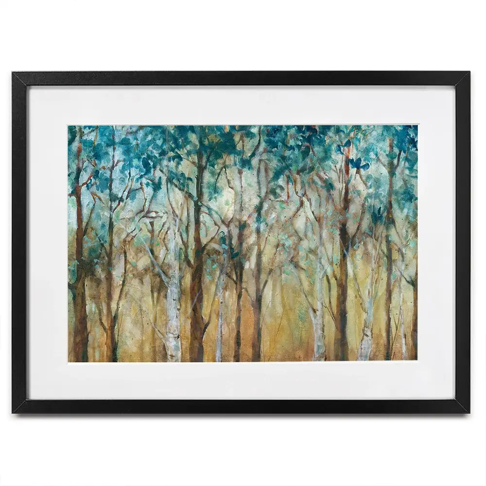 Sunlit Grove With Birch Framed Art Print Sunlit Grove With Birch Framed Art Print wall art product Carol Robinson