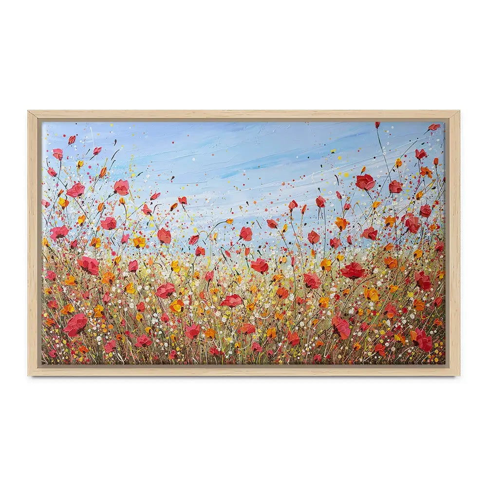 Sunlit Poppies Canvas Print Sunlit Poppies Canvas Print wall art product Olga Tkachyk