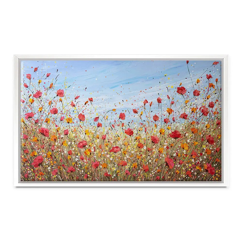 Sunlit Poppies Canvas Print Sunlit Poppies Canvas Print wall art product Olga Tkachyk