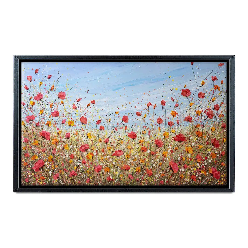 Sunlit Poppies Canvas Print Sunlit Poppies Canvas Print wall art product Olga Tkachyk