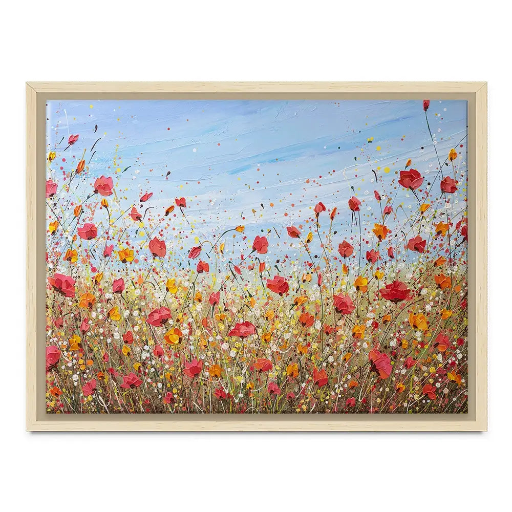 Sunlit Poppies Canvas Print Sunlit Poppies Canvas Print wall art product Olga Tkachyk