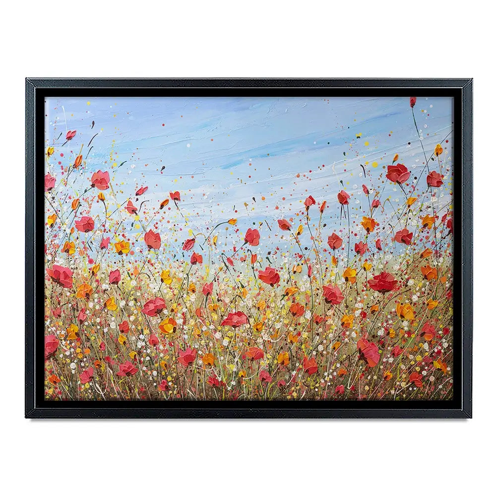 Sunlit Poppies Canvas Print Sunlit Poppies Canvas Print wall art product Olga Tkachyk