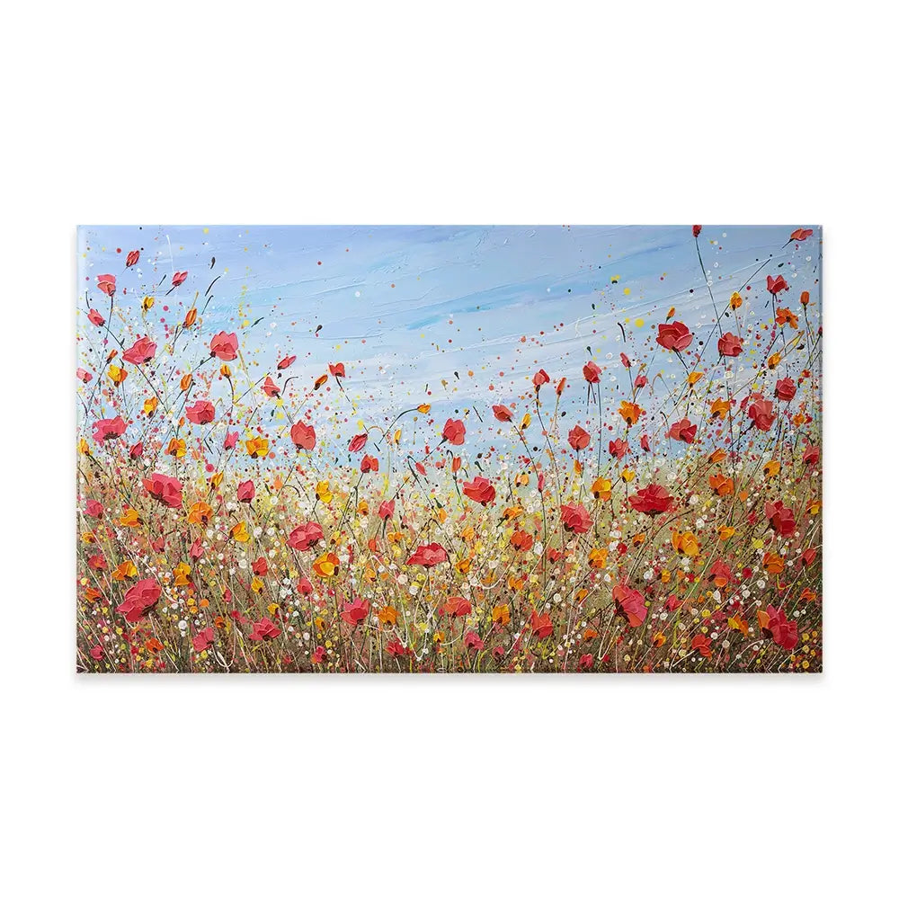 Sunlit Poppies Canvas Print Sunlit Poppies Canvas Print wall art product Olga Tkachyk
