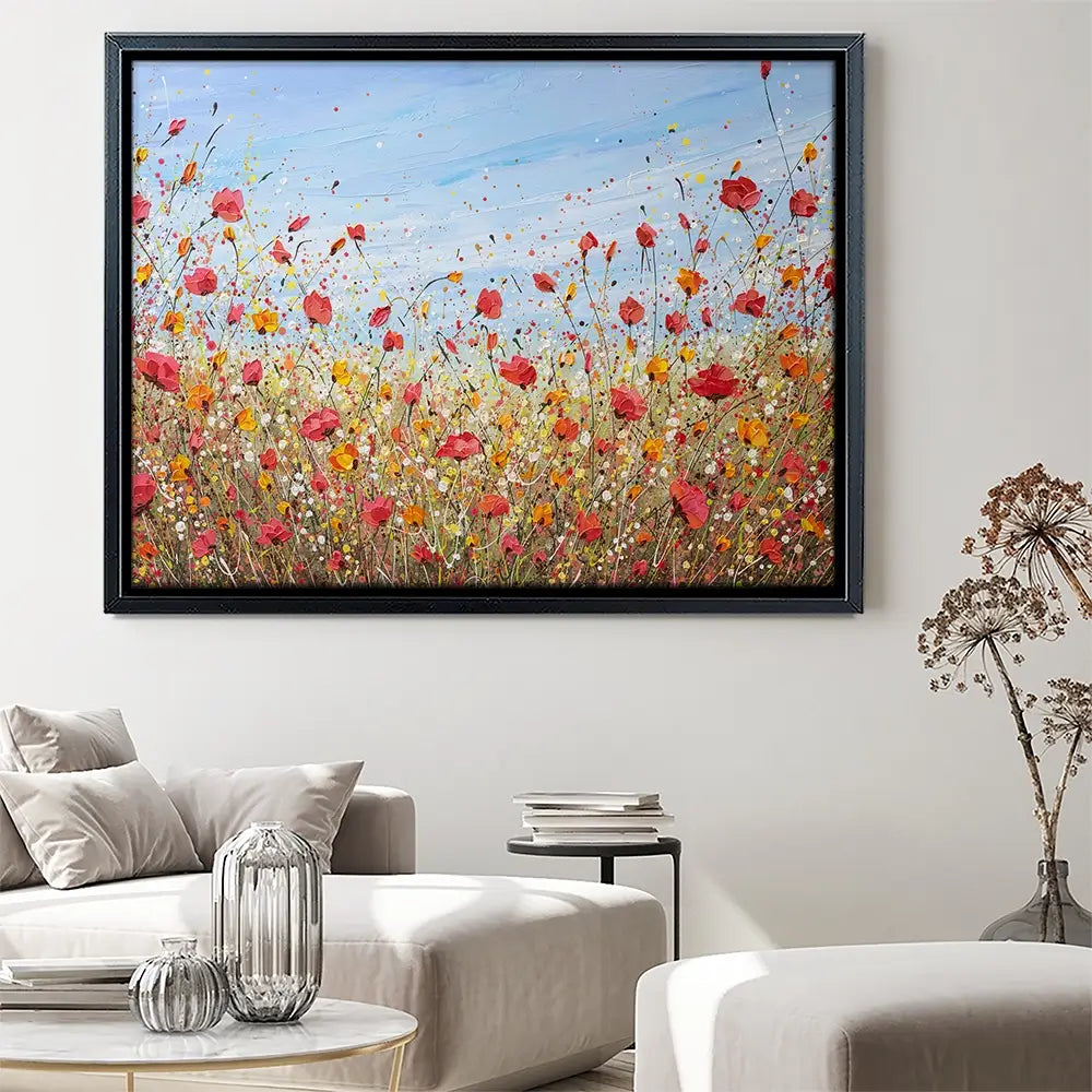 Sunlit Poppies Canvas Print Sunlit Poppies Canvas Print wall art product Olga Tkachyk