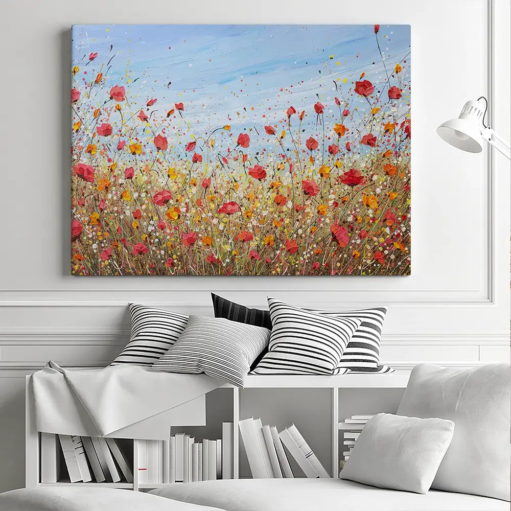 Sunlit Poppies Canvas Print Sunlit Poppies Canvas Print wall art product Olga Tkachyk