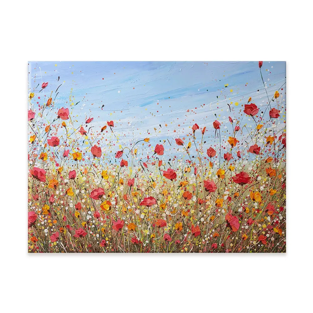 Sunlit Poppies Canvas Print Sunlit Poppies Canvas Print wall art product Olga Tkachyk