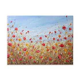 Sunlit Poppies Canvas Print Sunlit Poppies Canvas Print wall art product Olga Tkachyk