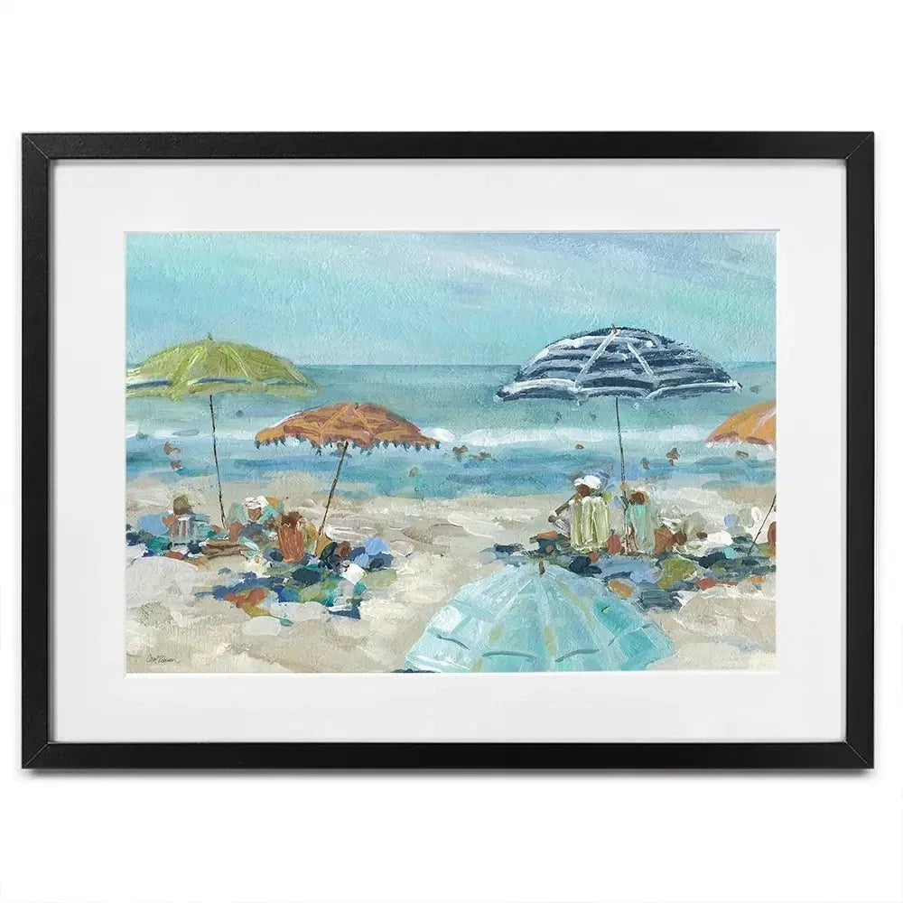 Sunny Beach Time Framed Art Print Sunny Beach Time Framed Art Print wall art product Carol Robinson