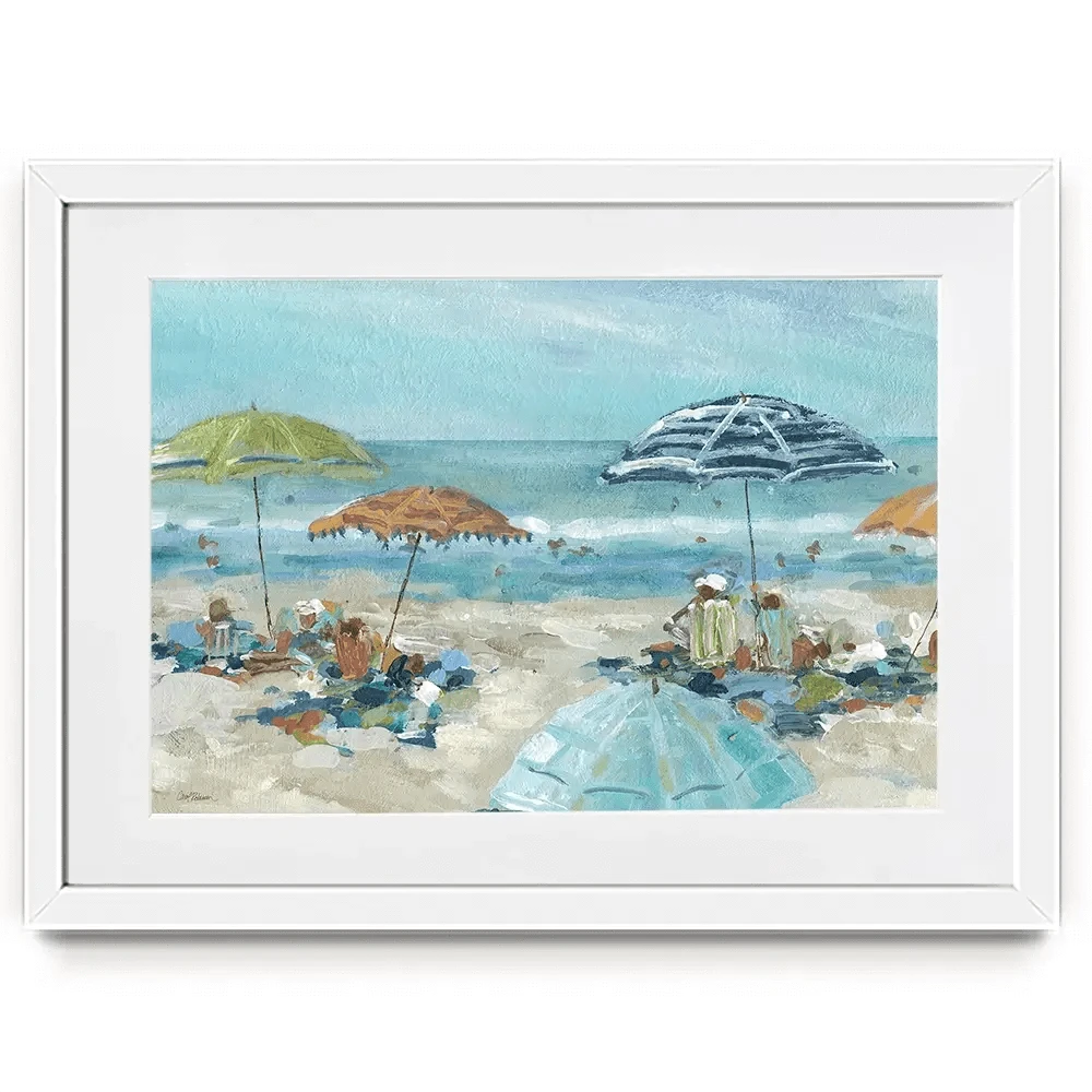 Sunny Beach Time Framed Art Print Sunny Beach Time Framed Art Print wall art product Carol Robinson