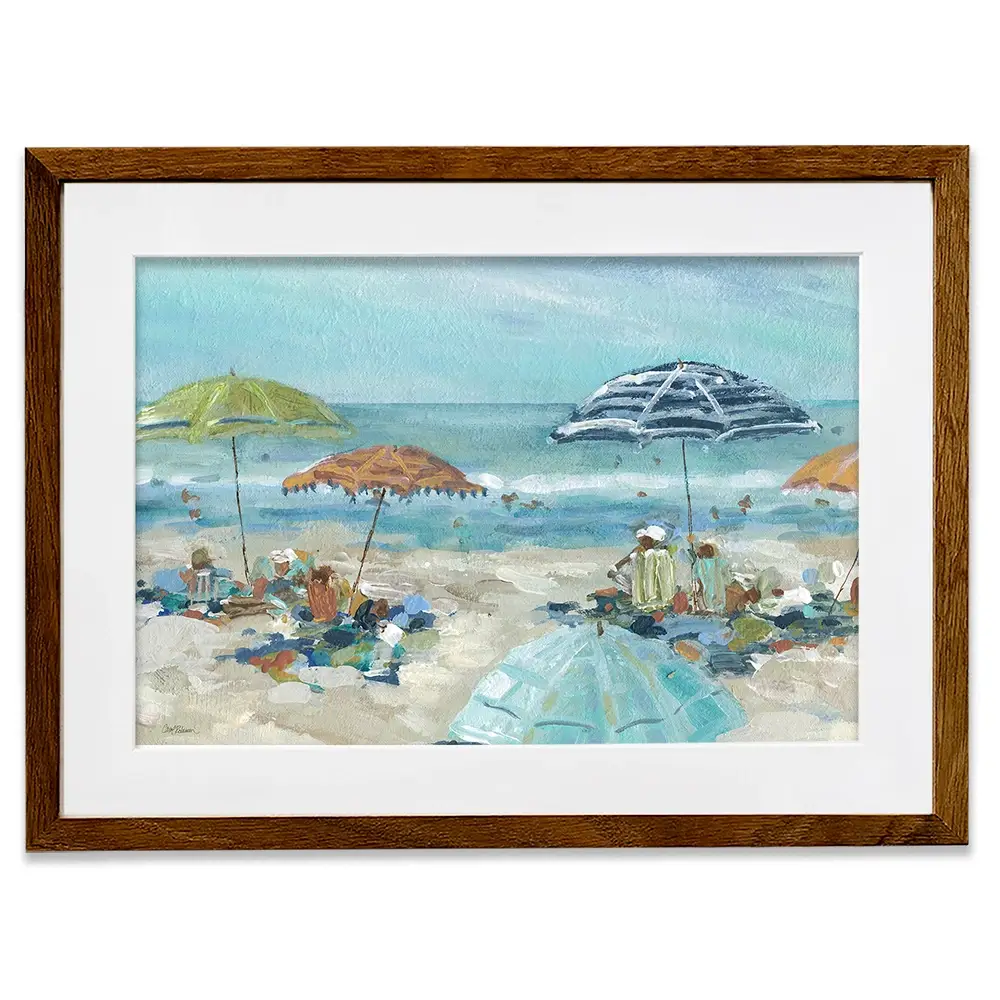 Sunny Beach Time Framed Art Print Sunny Beach Time Framed Art Print wall art product Carol Robinson