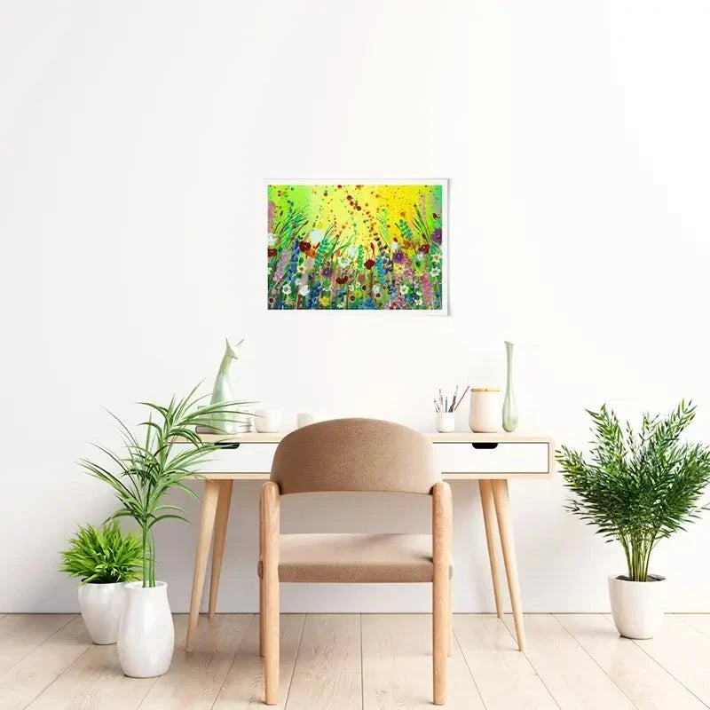Sunny Blooms Art Print Sunny Blooms Art Print wall art product Emma LC Art