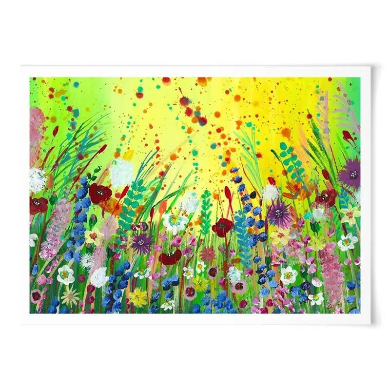 Sunny Blooms Art Print Sunny Blooms Art Print wall art product Emma LC Art