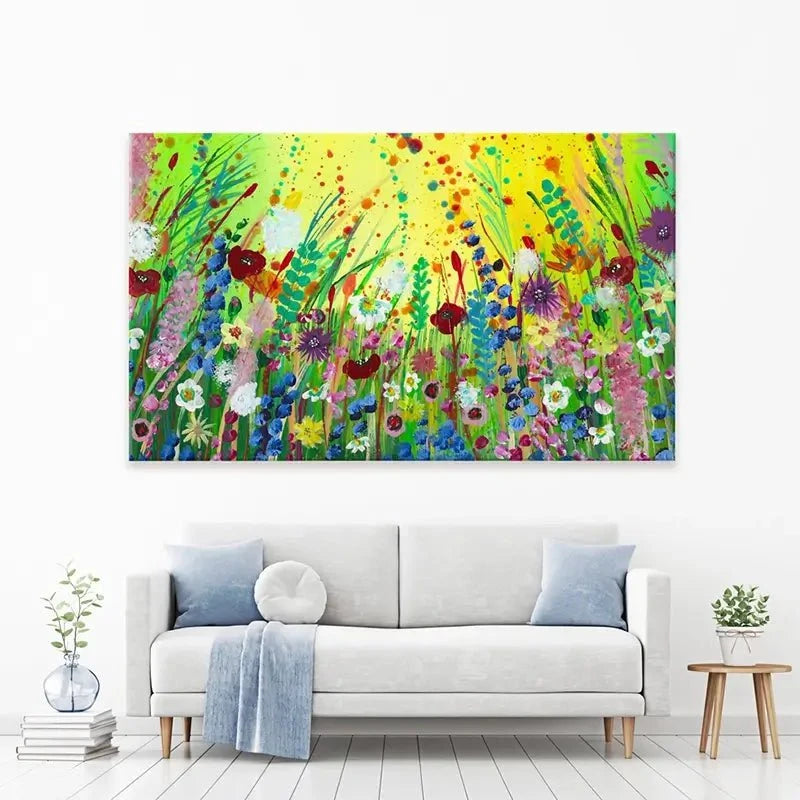 Sunny Blooms Canvas Print Sunny Blooms Canvas Print wall art product Emma LC Art