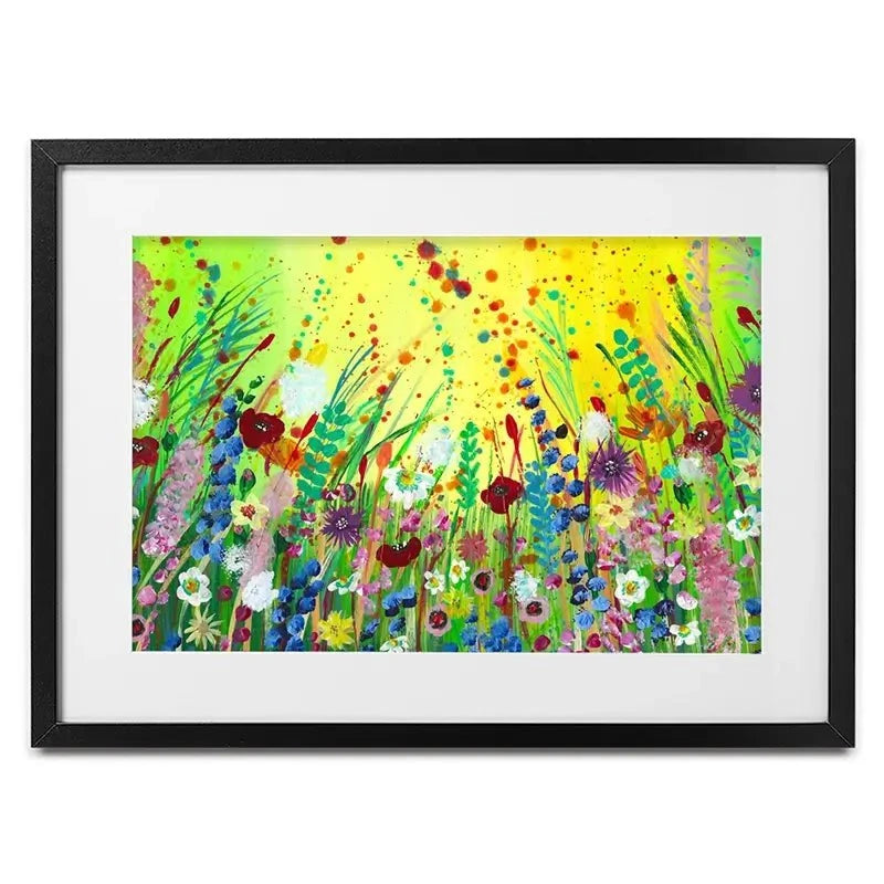 Sunny Blooms Framed Art Print Sunny Blooms Framed Art Print wall art product Emma LC Art