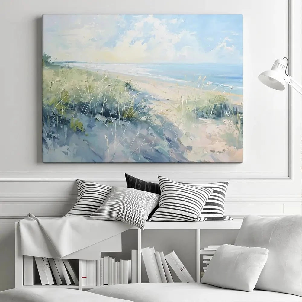 Sunny Day At The Coast Canvas Print Sunny Day At The Coast Canvas Print wall art product Gina Kelly - Independent