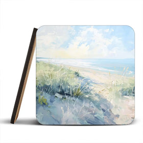 Sunny Day At The Coast Coaster Set Sunny Day At The Coast Coaster Set wall art product Gina Kelly - Independent