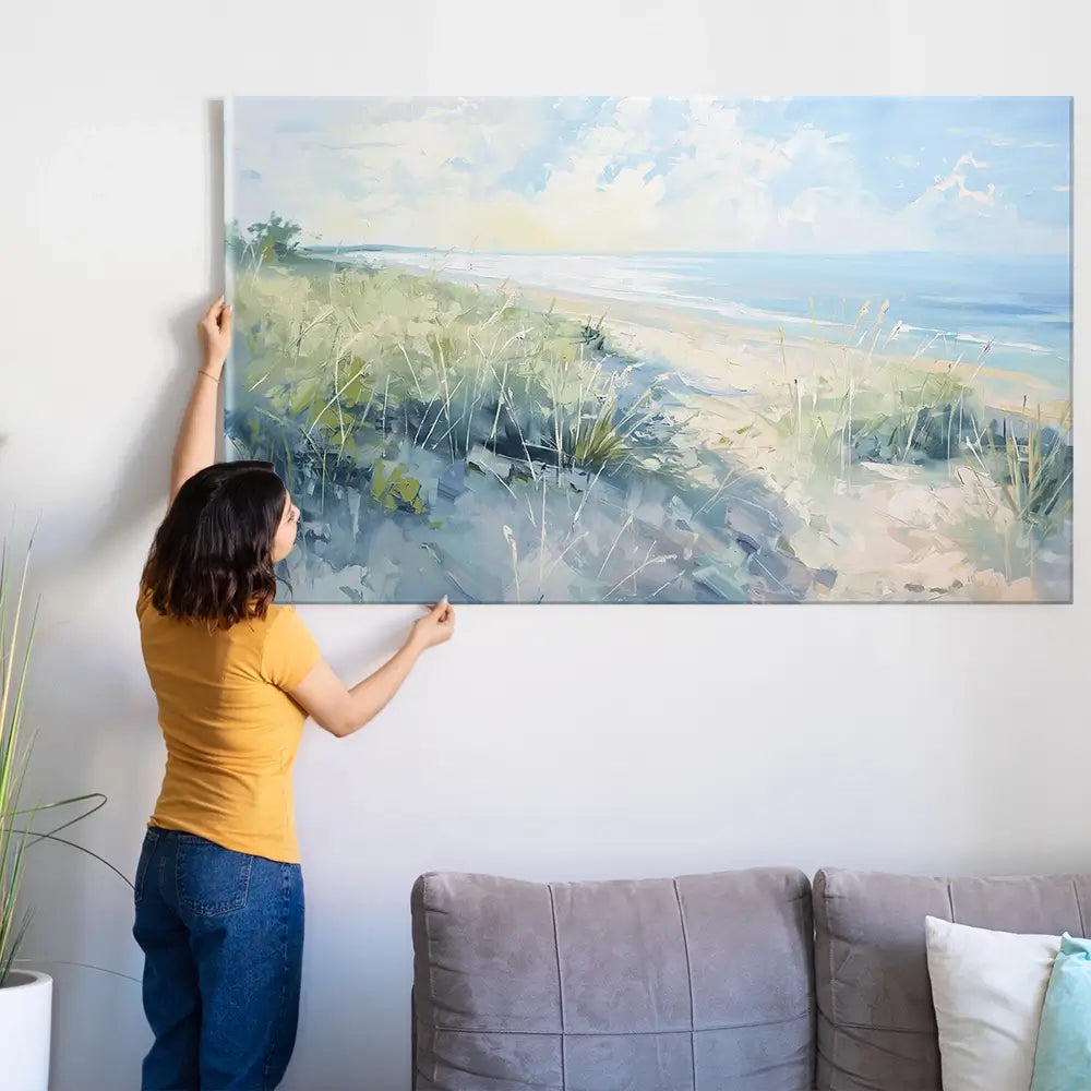 Sunny Day At The Coast Oversized Canvas Print Sunny Day At The Coast Oversized Canvas Print wall art product Art Print Shop
