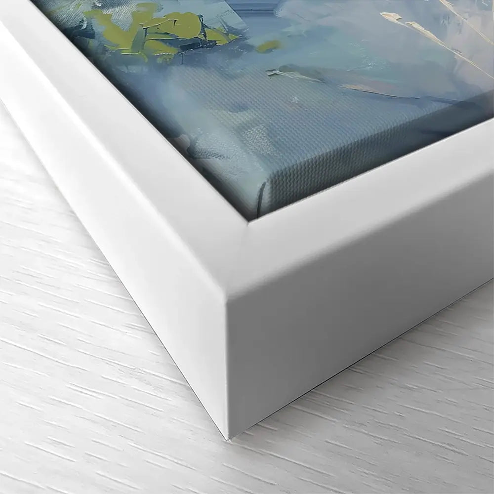 Sunny Day At The Coast Square Canvas Print Sunny Day At The Coast Square Canvas Print wall art product Gina Kelly - Independent