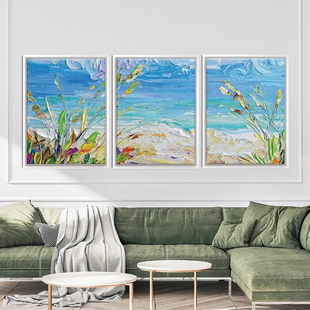 Sunny Day Trio Canvas Print Sunny Day Trio Canvas Print wall art product Olga Tkachyk