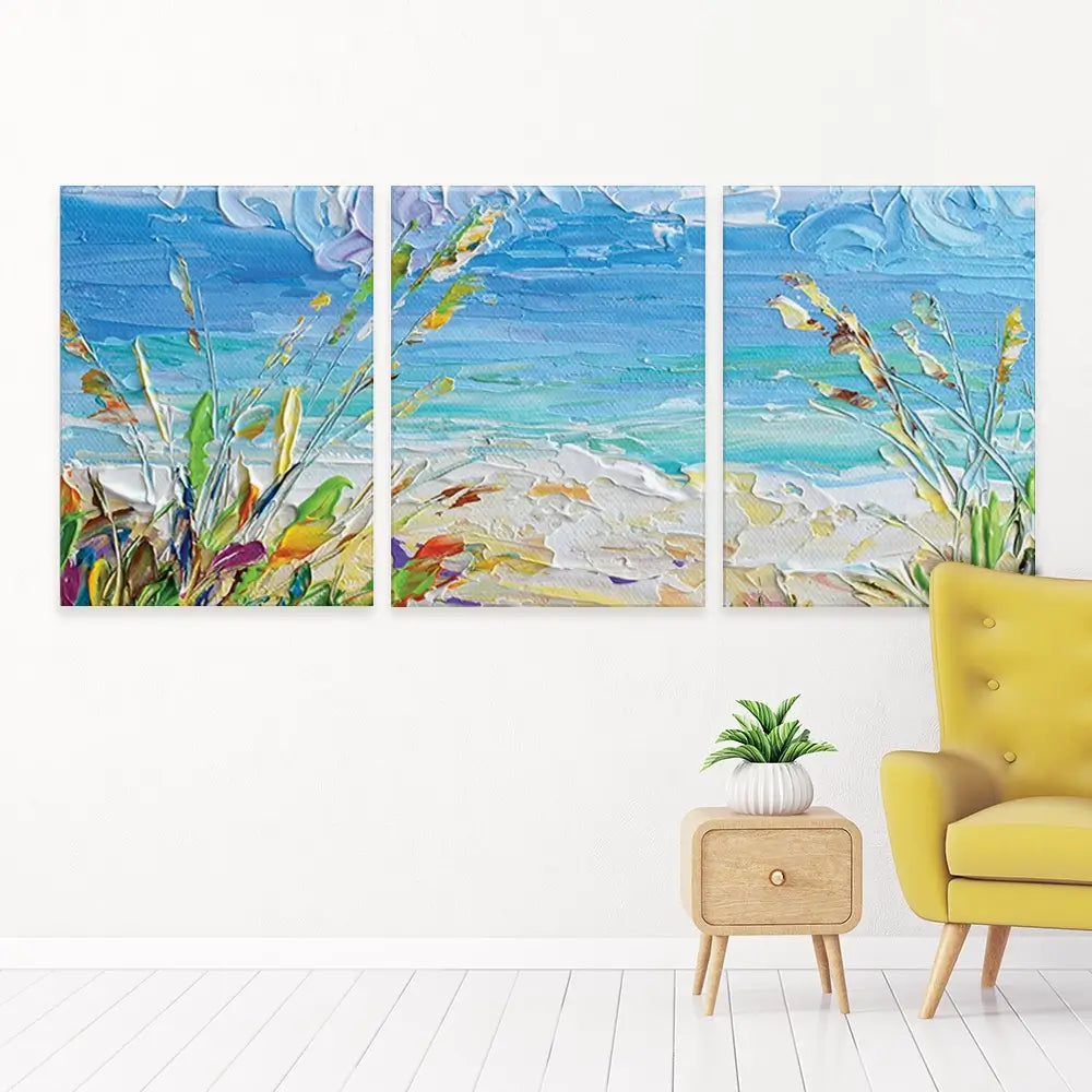 Sunny Day Trio Canvas Print Sunny Day Trio Canvas Print wall art product Olga Tkachyk